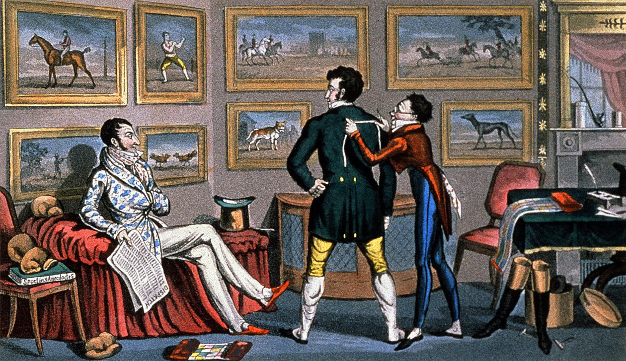Dandys anglais chez le tailleur - Unbekannter Künstler