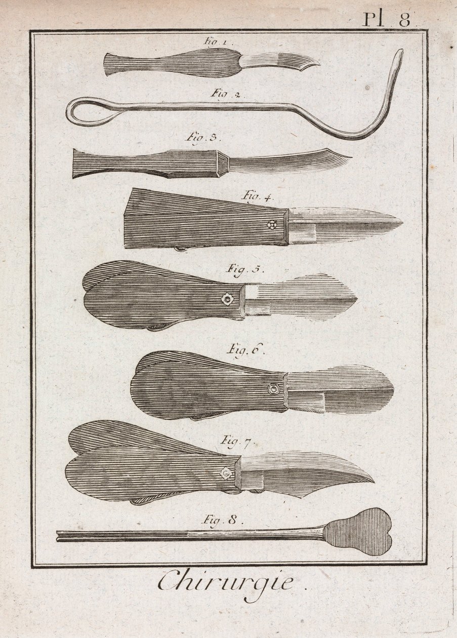 Équipement, couteaux et scalpels chirurgicaux de l