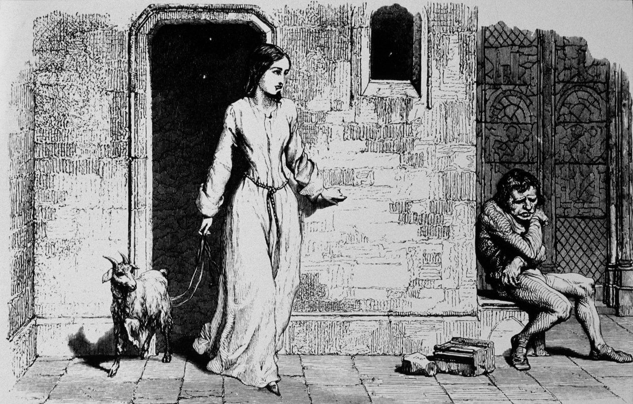 Esmeralda et Quasimodo - Unbekannter Künstler
