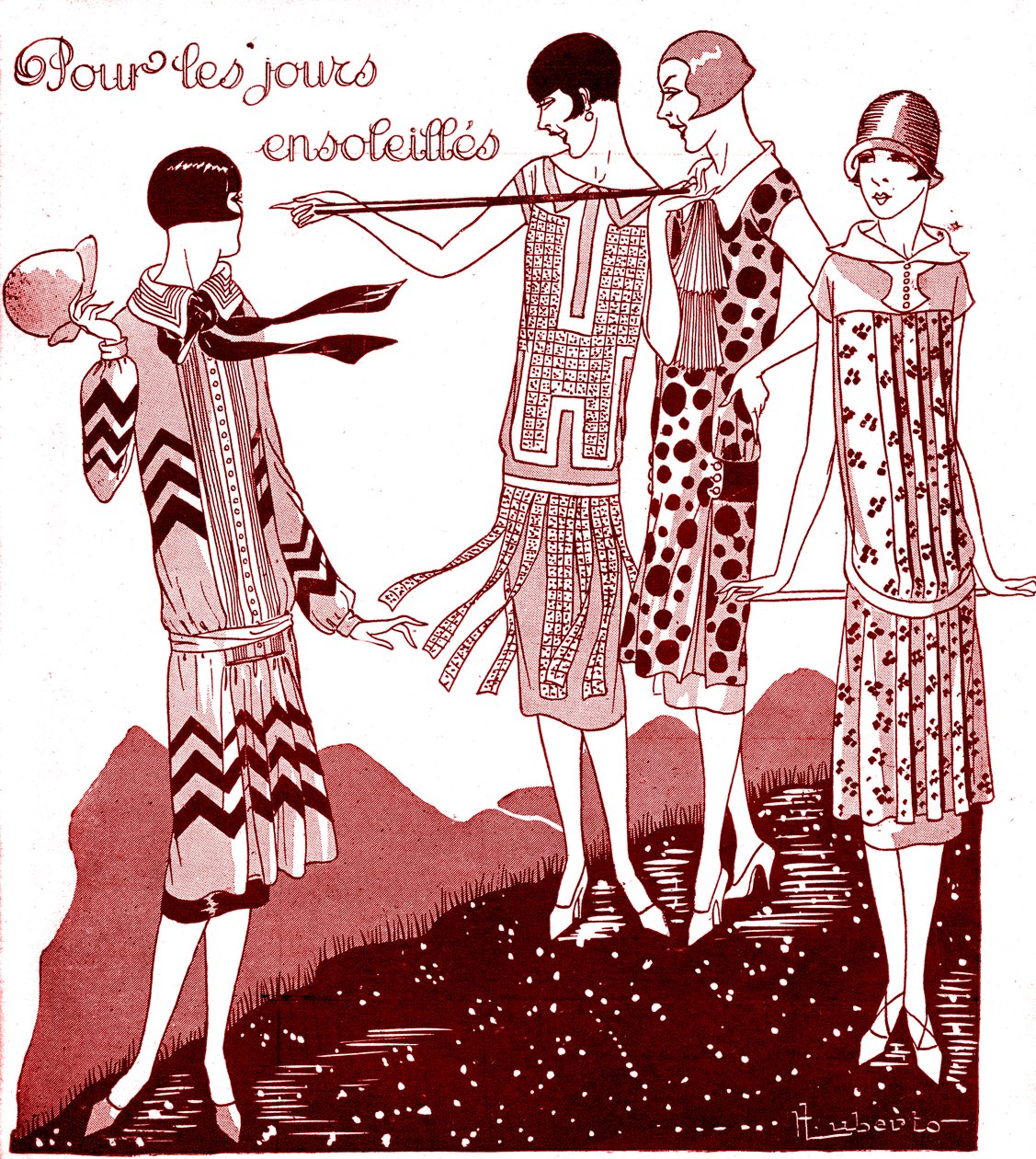 Mode : robes de jour en mai 1925 - Unbekannter Künstler