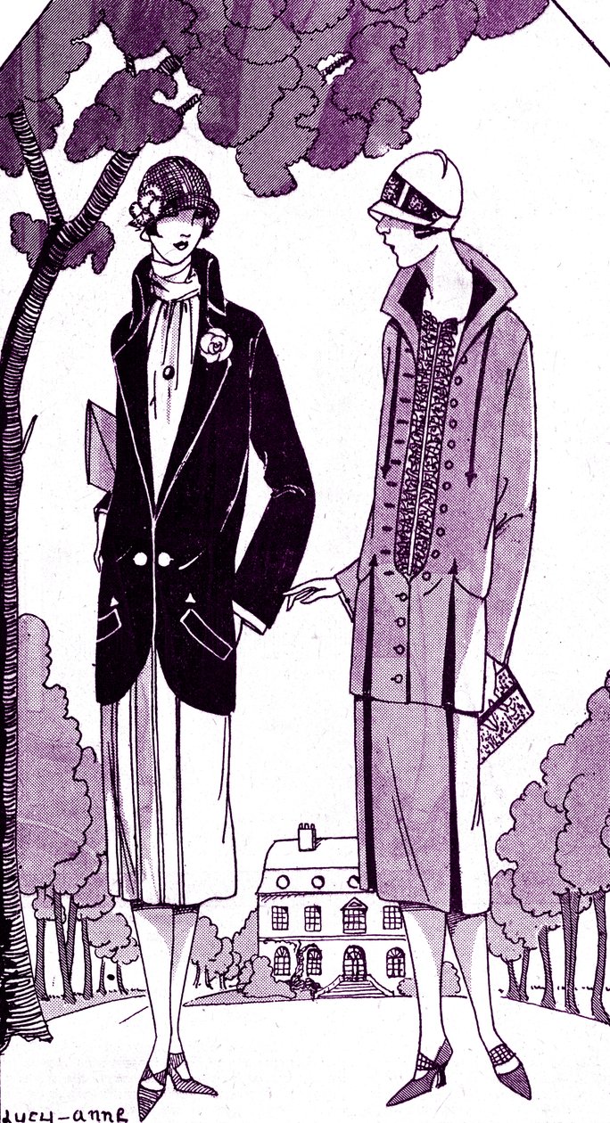 Mode : robes de jour / costumes en mai 1925 - Unbekannter Künstler