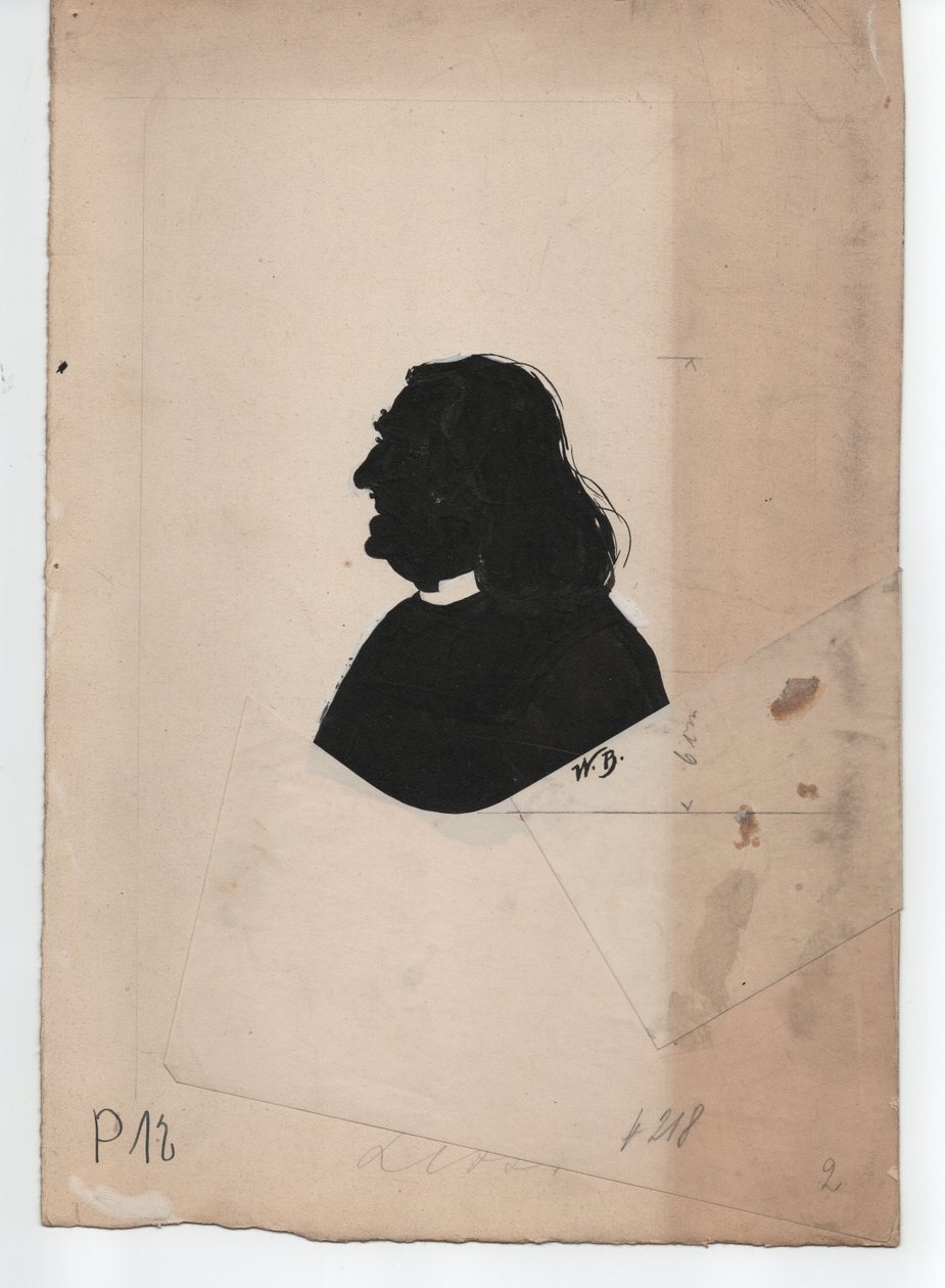 Franz Liszt (1811-1886) (ca. 1850, silhouette) - Unbekannter Künstler