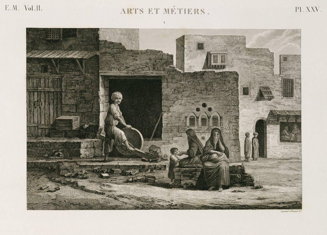 Aiguiseur de couteaux, Égypte, vers 1798 - Unbekannt