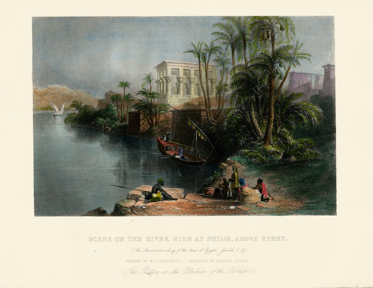 Terre Sainte - Le fleuve Nil à Philæ - Bible - Unbekannter Künstler