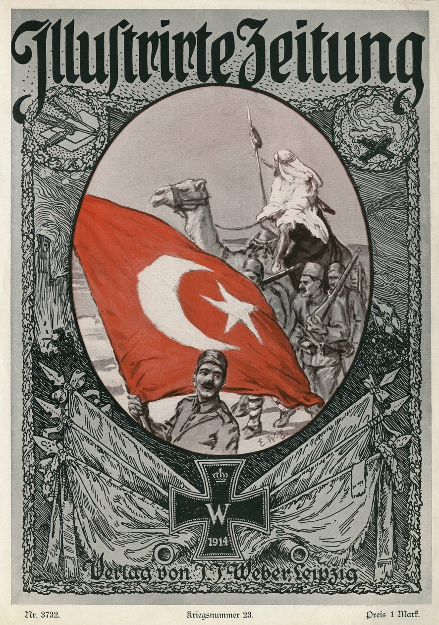 Illustrirte Zeitung : couverture, 7 janvier 1915 - Unbekannter Künstler