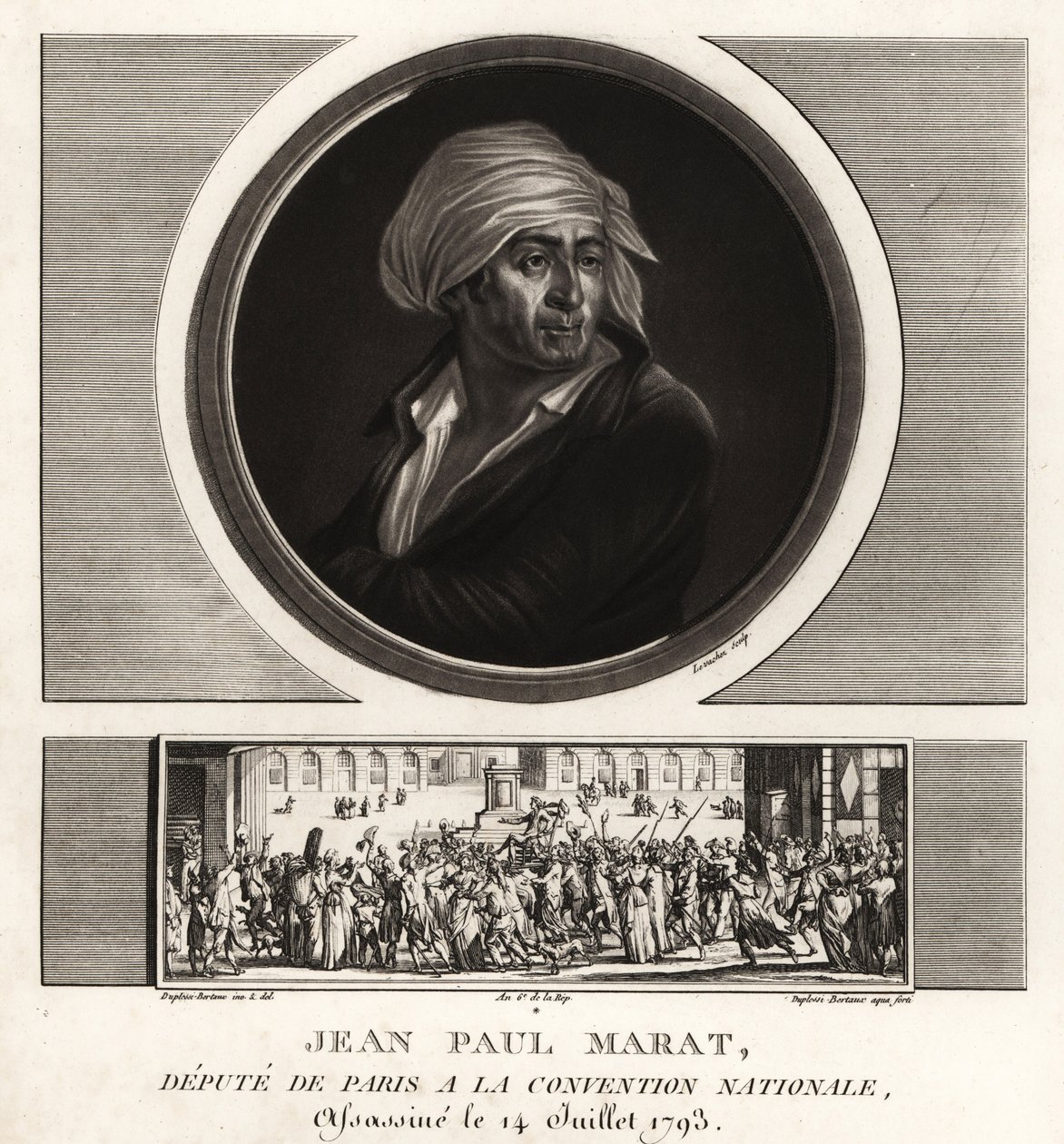 Jean Paul Marat, député de Paris à la Convention nationale, assassiné en 1793 - Unbekannt