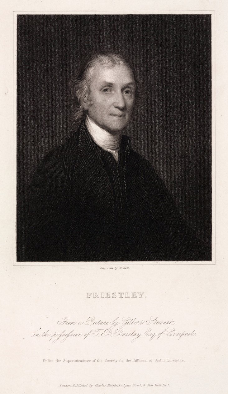 Joseph Priestley, théologien et chimiste anglo-américain, vers 1800 - Unbekannt