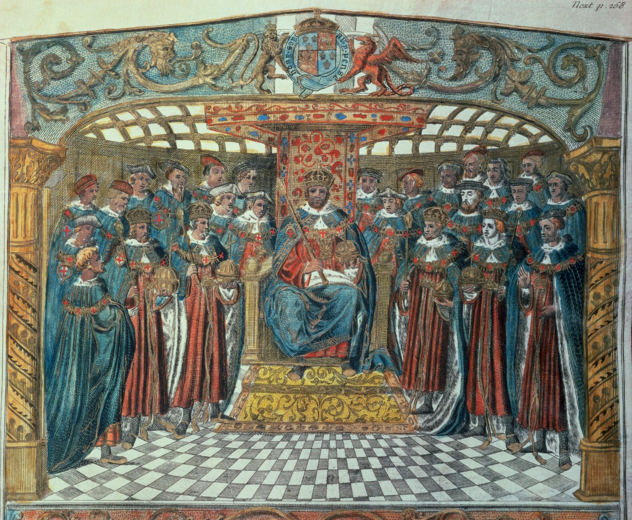 Le roi Richard Ier et ses barons - Unbekannter Künstler