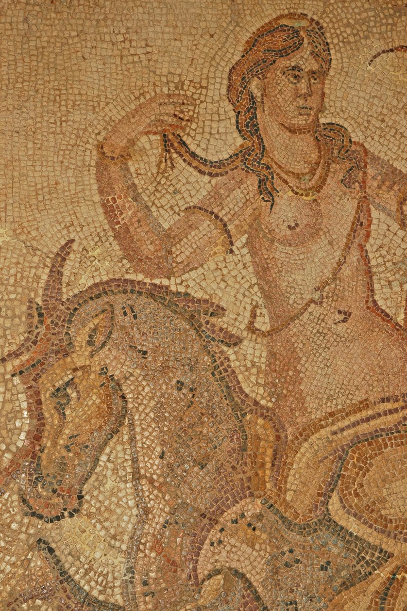 Libye, mosaïque romaine de Nymphe et Satyre de la Villa de Jason Magnus - Unbekannt