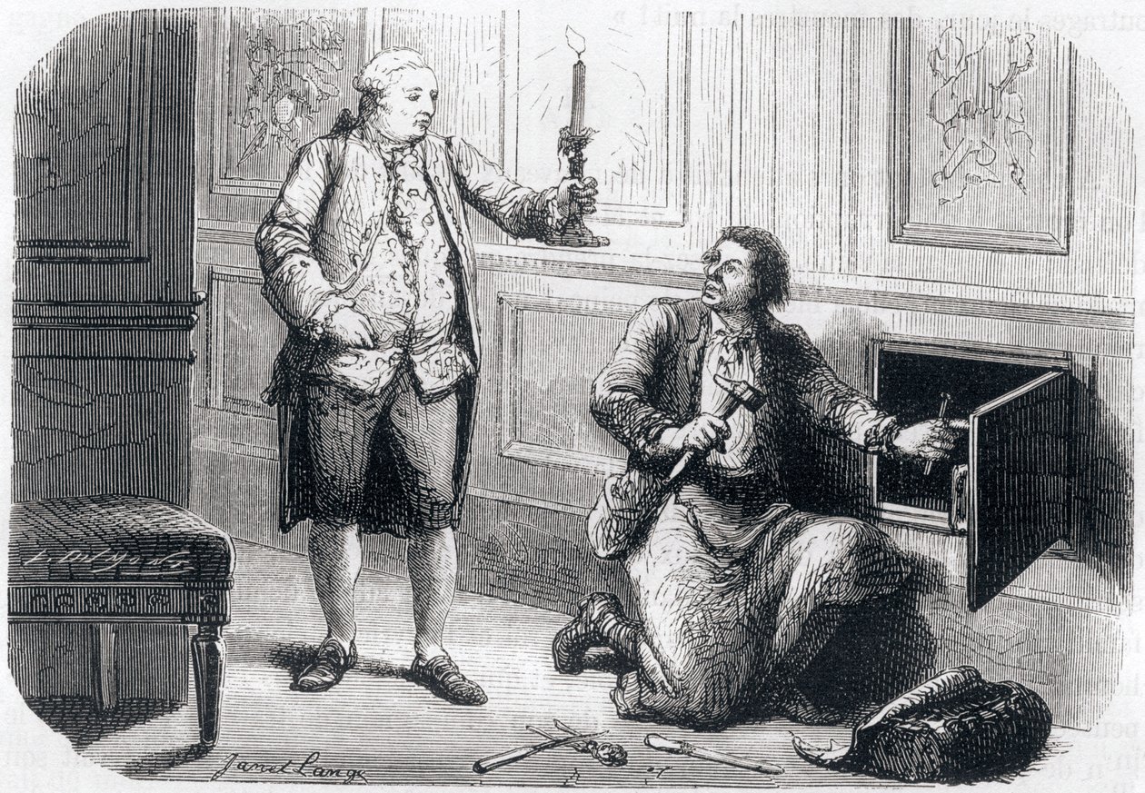 Louis XVI éclaire le serrurier François Germain - Unbekannt