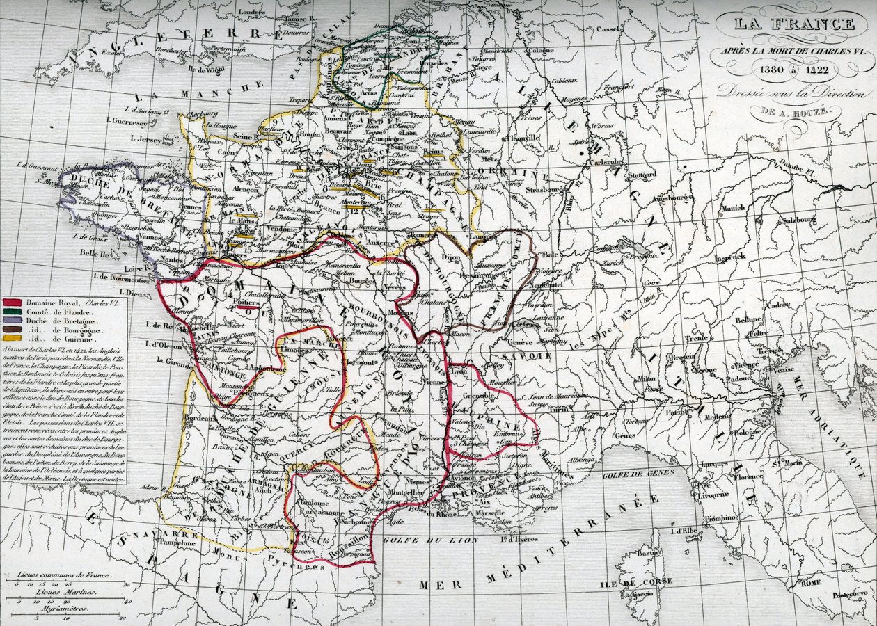 Carte de la France à l