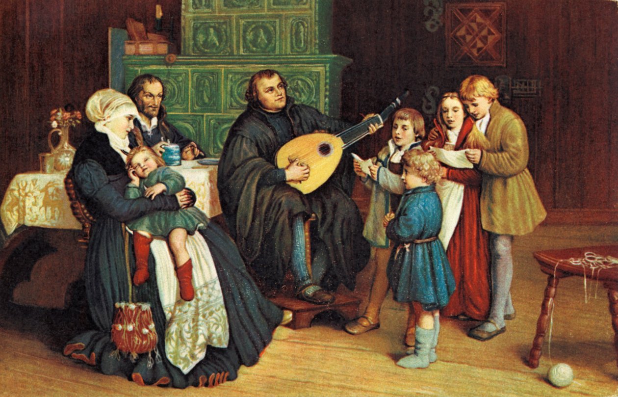 Martin Luther avec son - Unbekannter Künstler