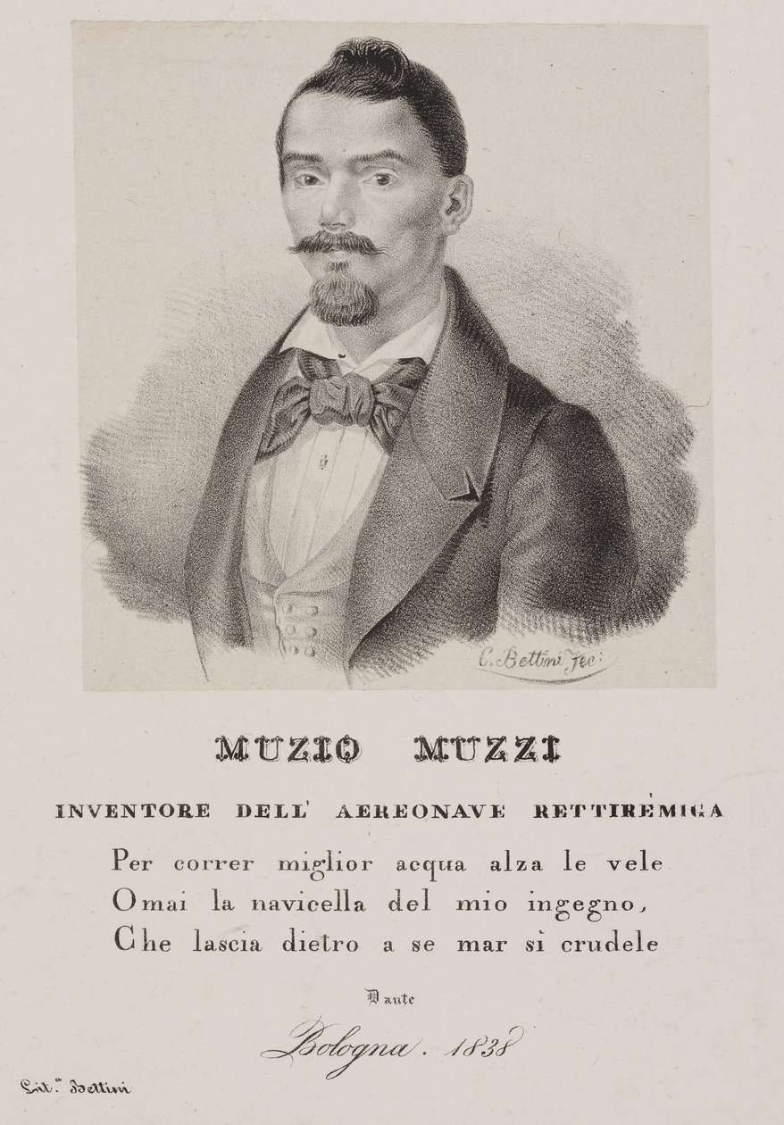 Muzio Muzzi, aéronaute italien - Unbekannt