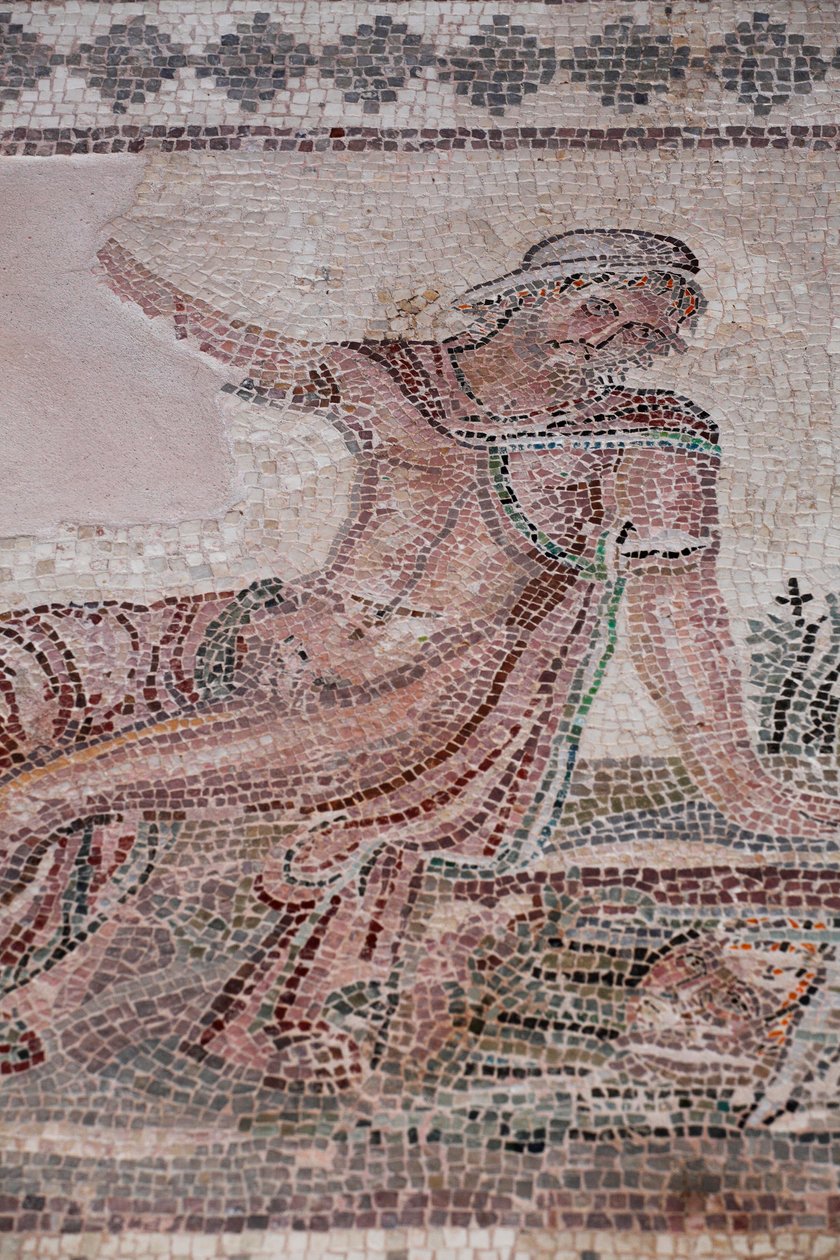Narcisse regardant son reflet dans une mare - Mosaïques de Paphos, Maison de Dionysos - Fin du IIe siècle après J.-C. - Chypre - William M. Timlin