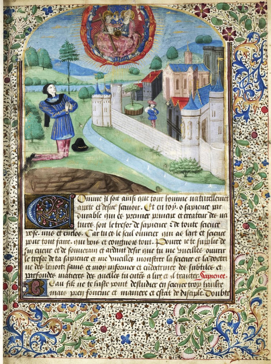 Page décorée - Unbekannter Künstler