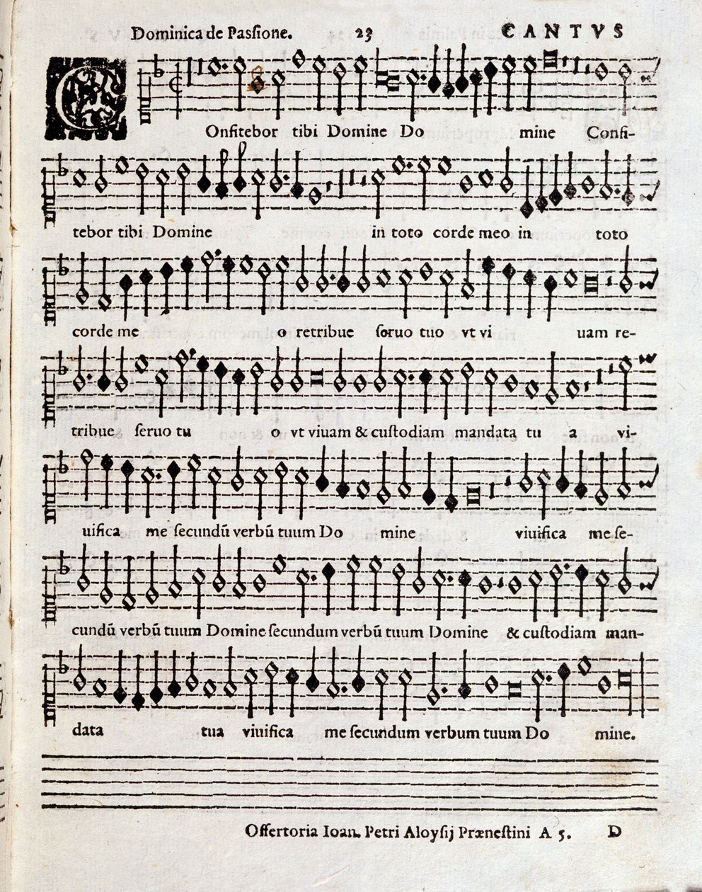Page de partition musicale de Cantium Canticorum Salomonis par Penderecki (vers 1970-1973) - Unbekannter Künstler