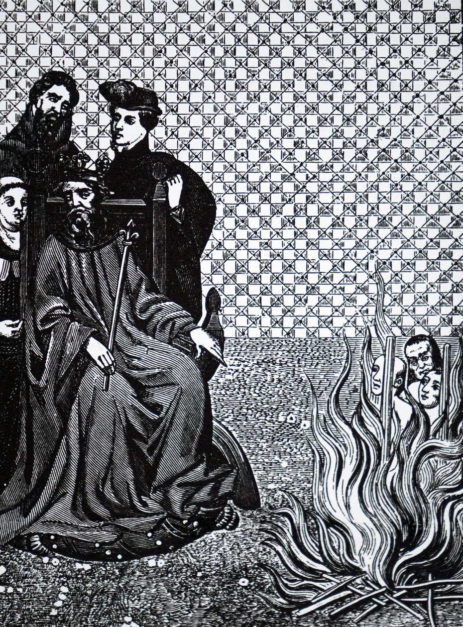 Philippe II de France condamnant les disciples du théologien français Amaury - Unbekannt