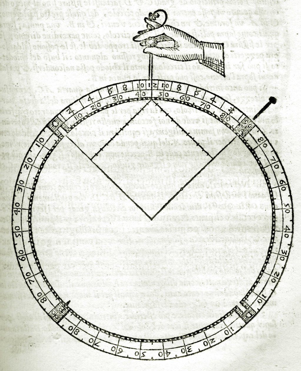 Planche tirée de Armonia Astronomica et Geometrica, quattro trattati ne 