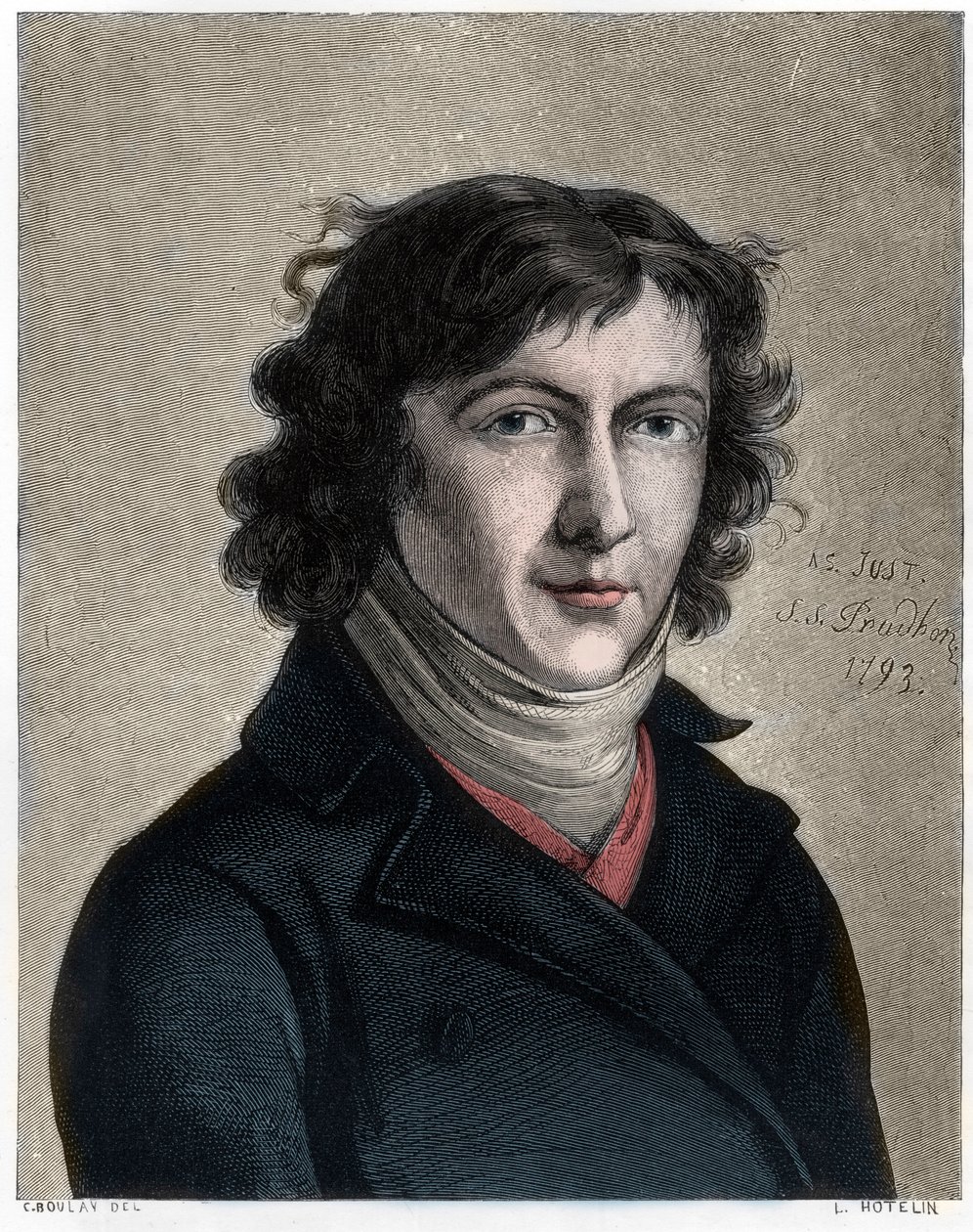 Portrait de Louis de Saint-Just - Unbekannt