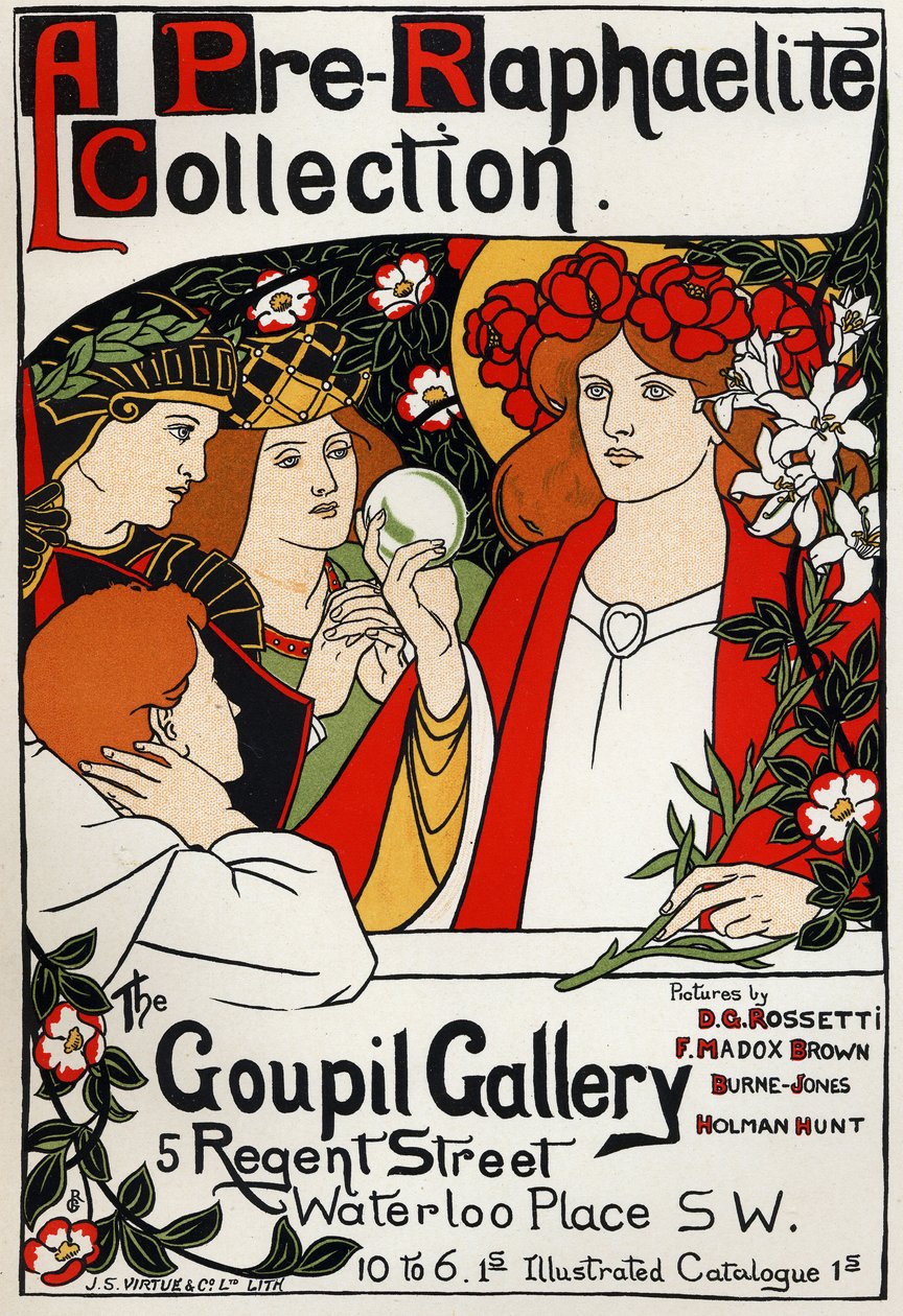 Exposition préraphaélite à la Goupil Gallery, Londres, vers 1897 - Unbekannter Künstler