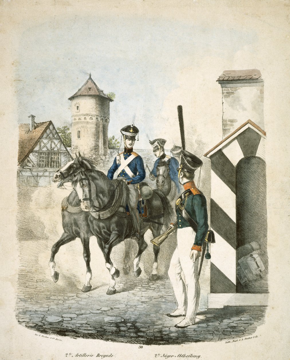 Soldats prussiens - Unbekannter Künstler