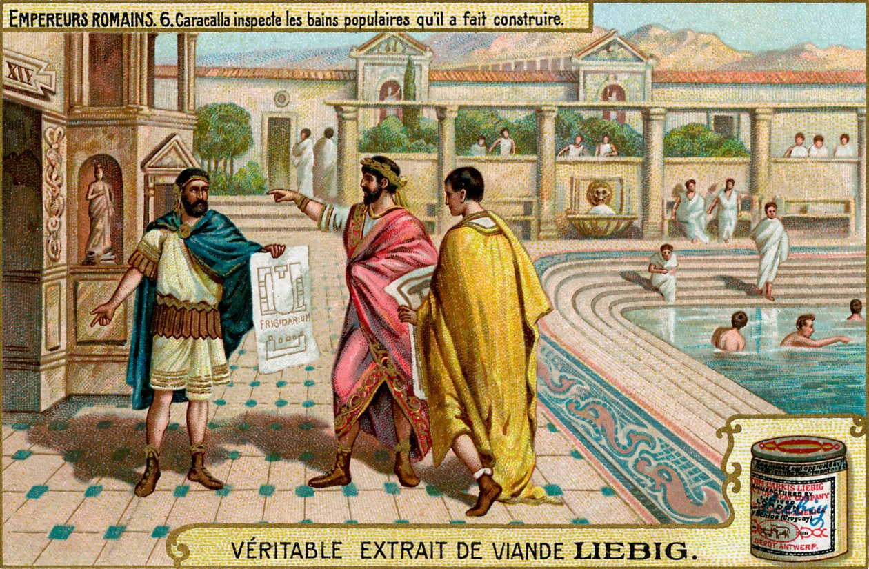 Empereurs romains - Carte de collection Liebig Meat Extract - Unbekannter Künstler