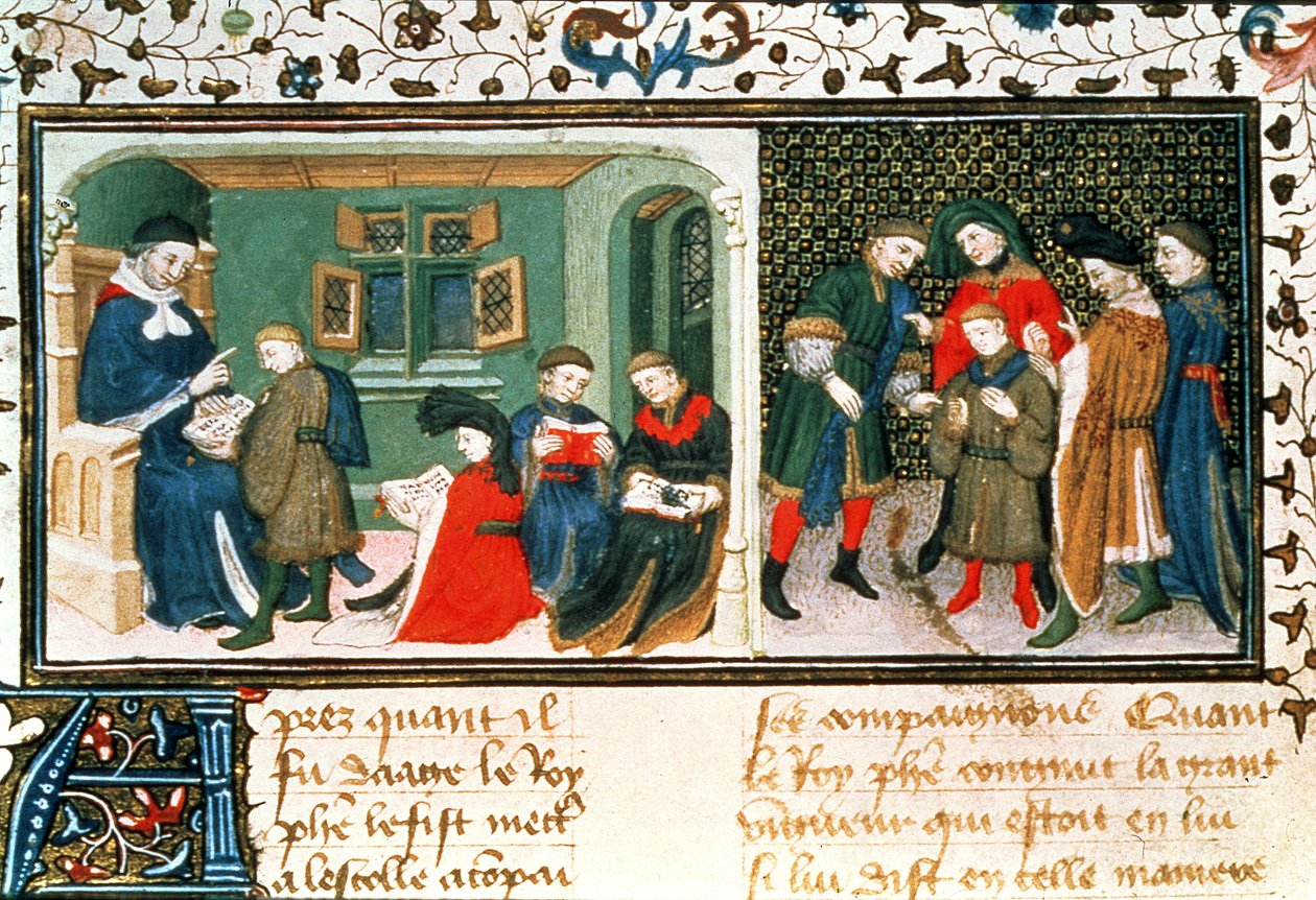 Maître et élèves, de 