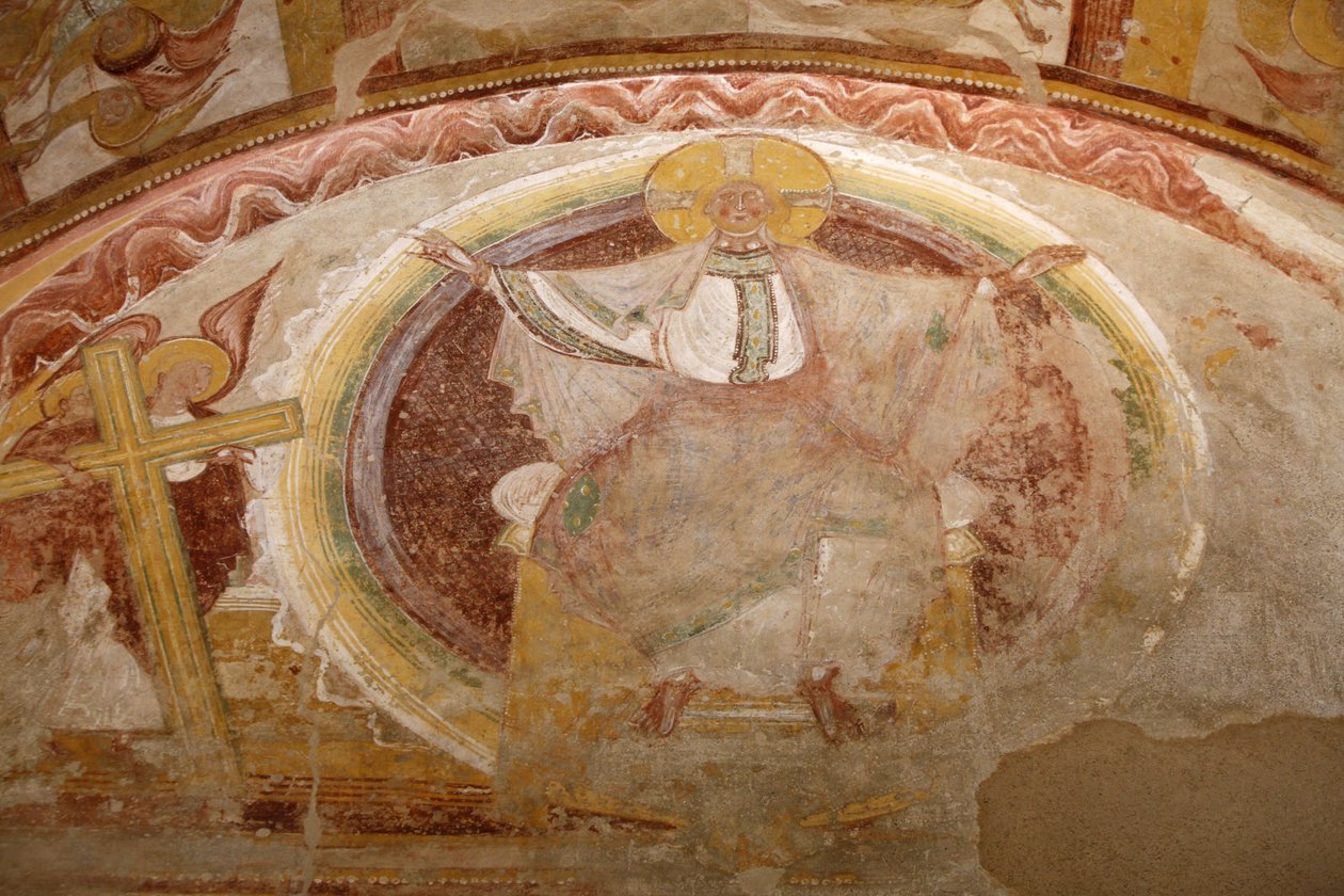 Peinture du porche occidental de l