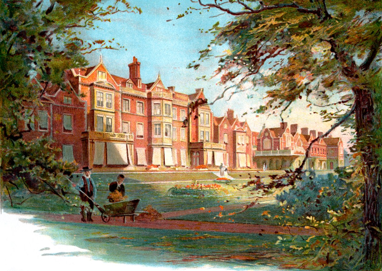 Sandringham House - illustration de la fin du 19ème siècle - Unbekannter Künstler