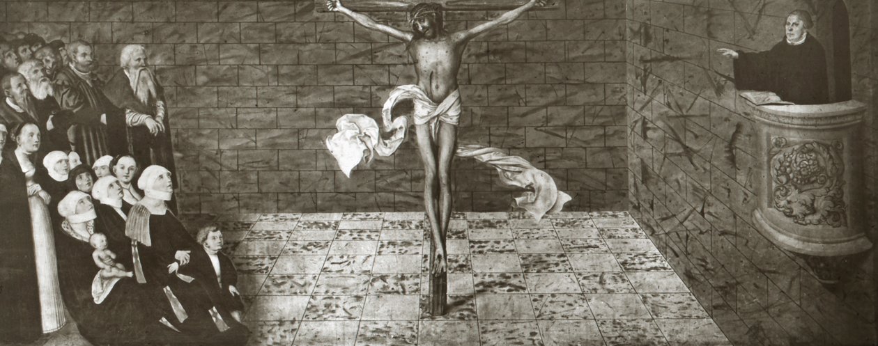 Scène de la vie du réformateur protestant Martin Luther - Unbekannter Künstler