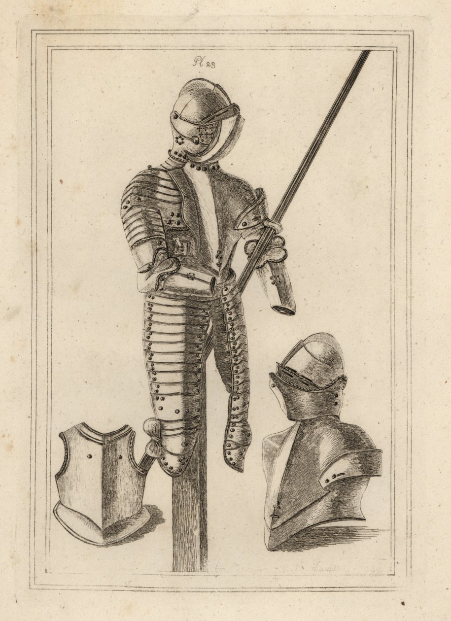 Armure de joute avec grande garde et repose-lance de la Tour de Londres - Unbekannt
