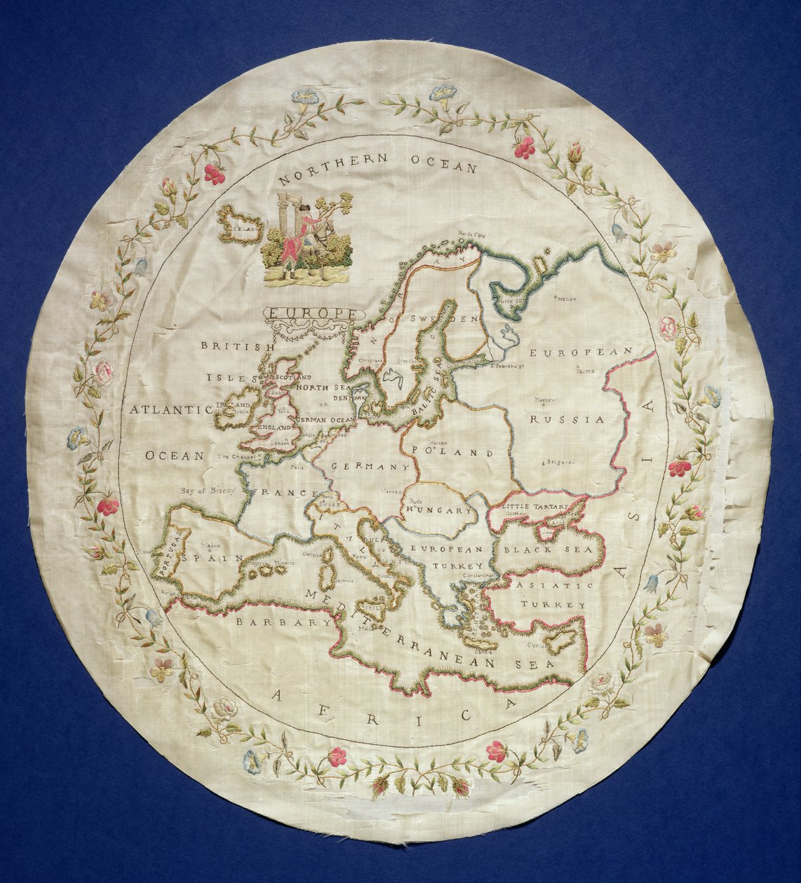 Échantillon montrant une carte de l