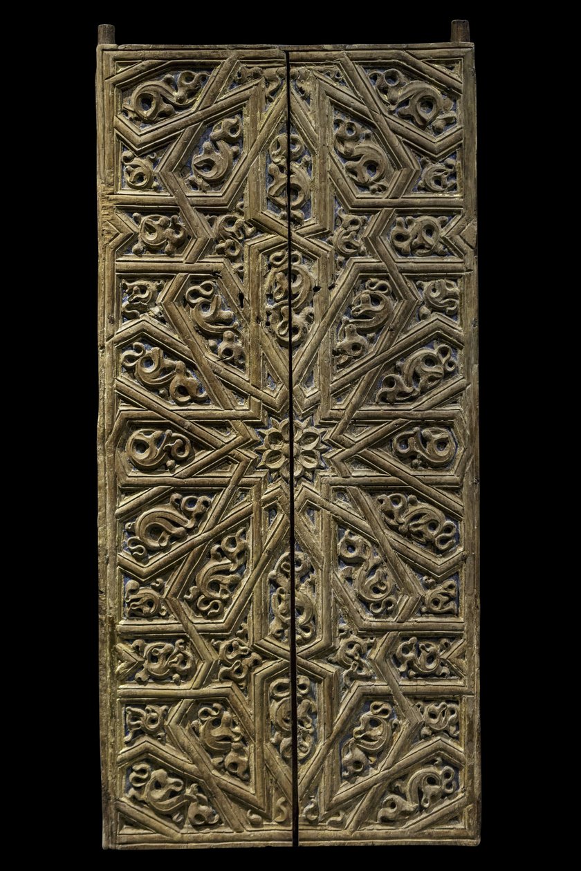 Porte de tabernacle. Espagne, vers 1450-1500. Bois sculpté et peint. Musée du Louvre - William M. Timlin