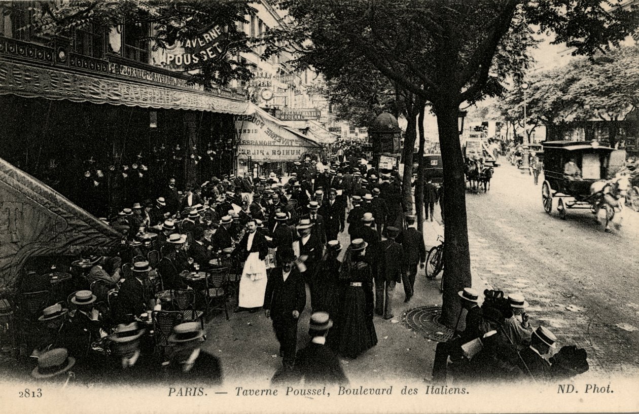 Taverne Pousset, Boulevard des Italiens, Paris - Unbekannter Künstler