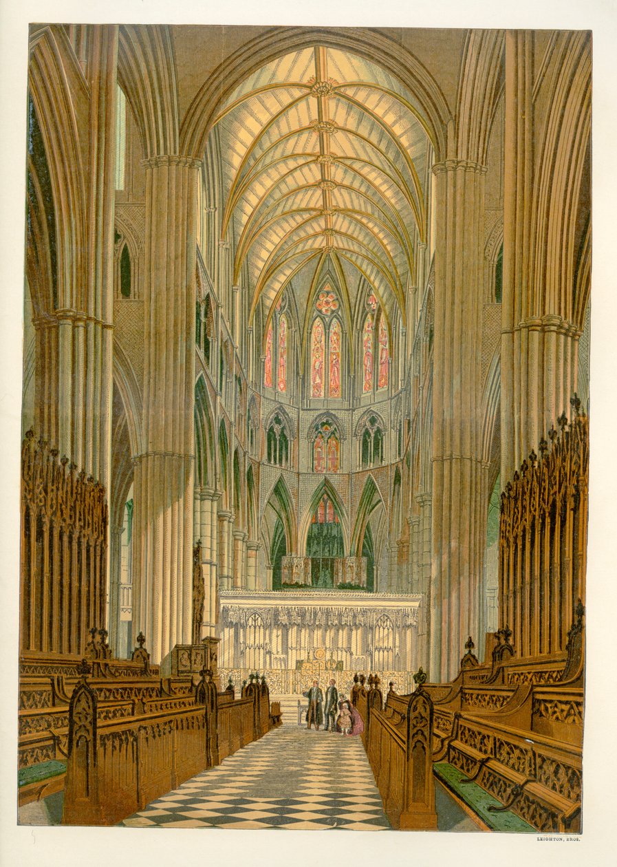 Le Chœur - Abbaye de Westminster - Unbekannter Künstler