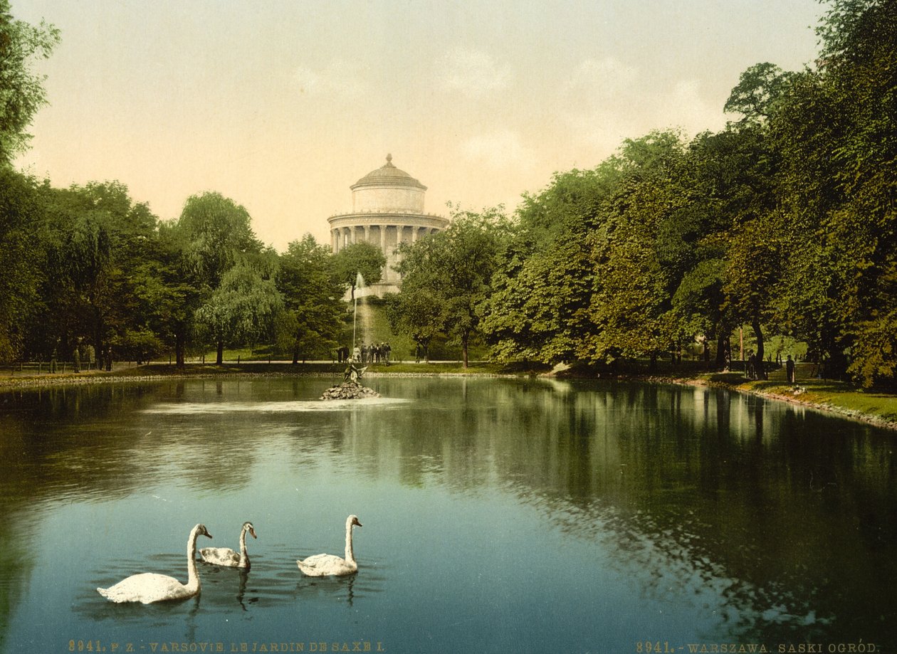 Le jardin de Saxe, Varsovie, Russie (c