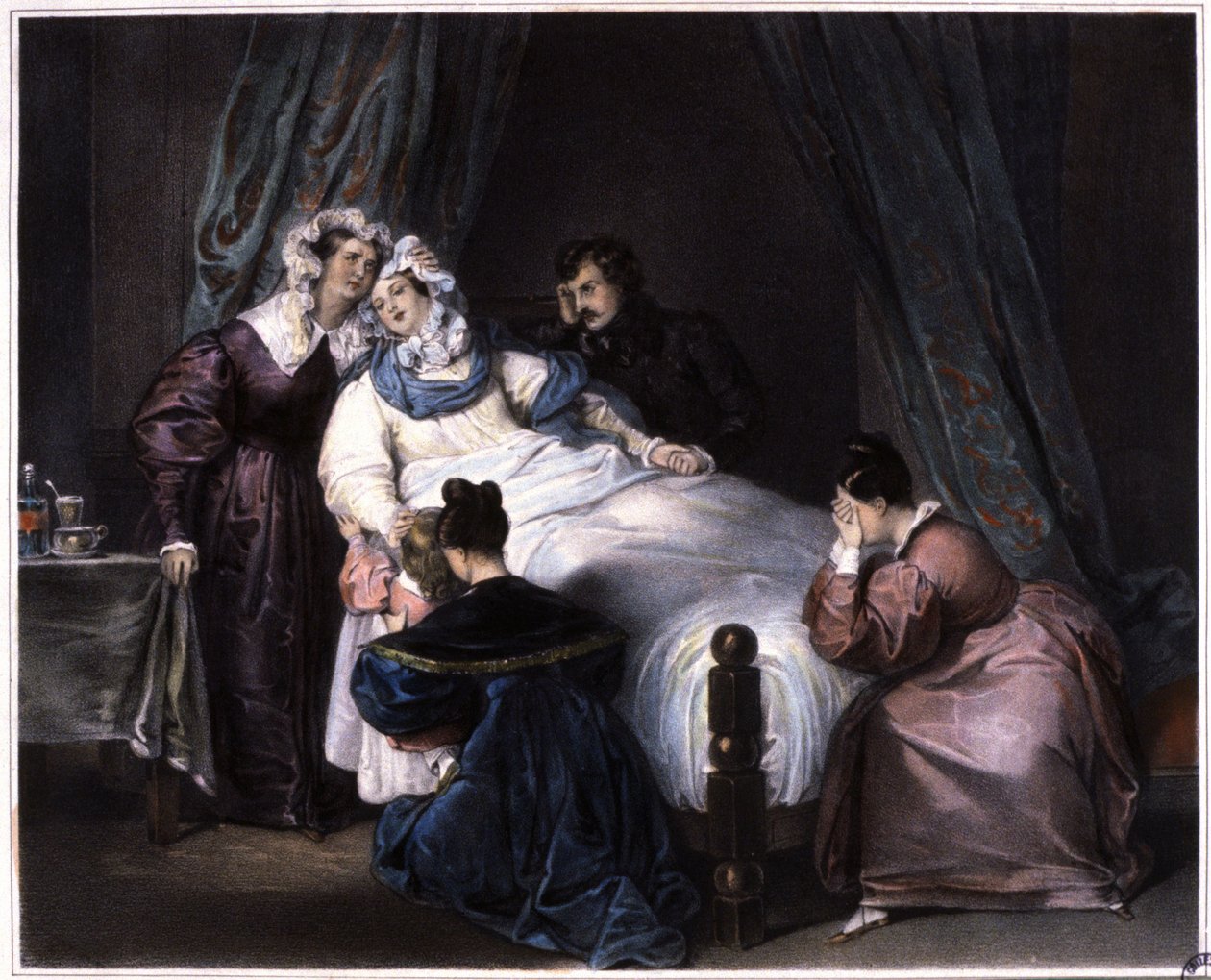 La perte irréparable, même morte en couches, vers 1840 - Unbekannter Künstler