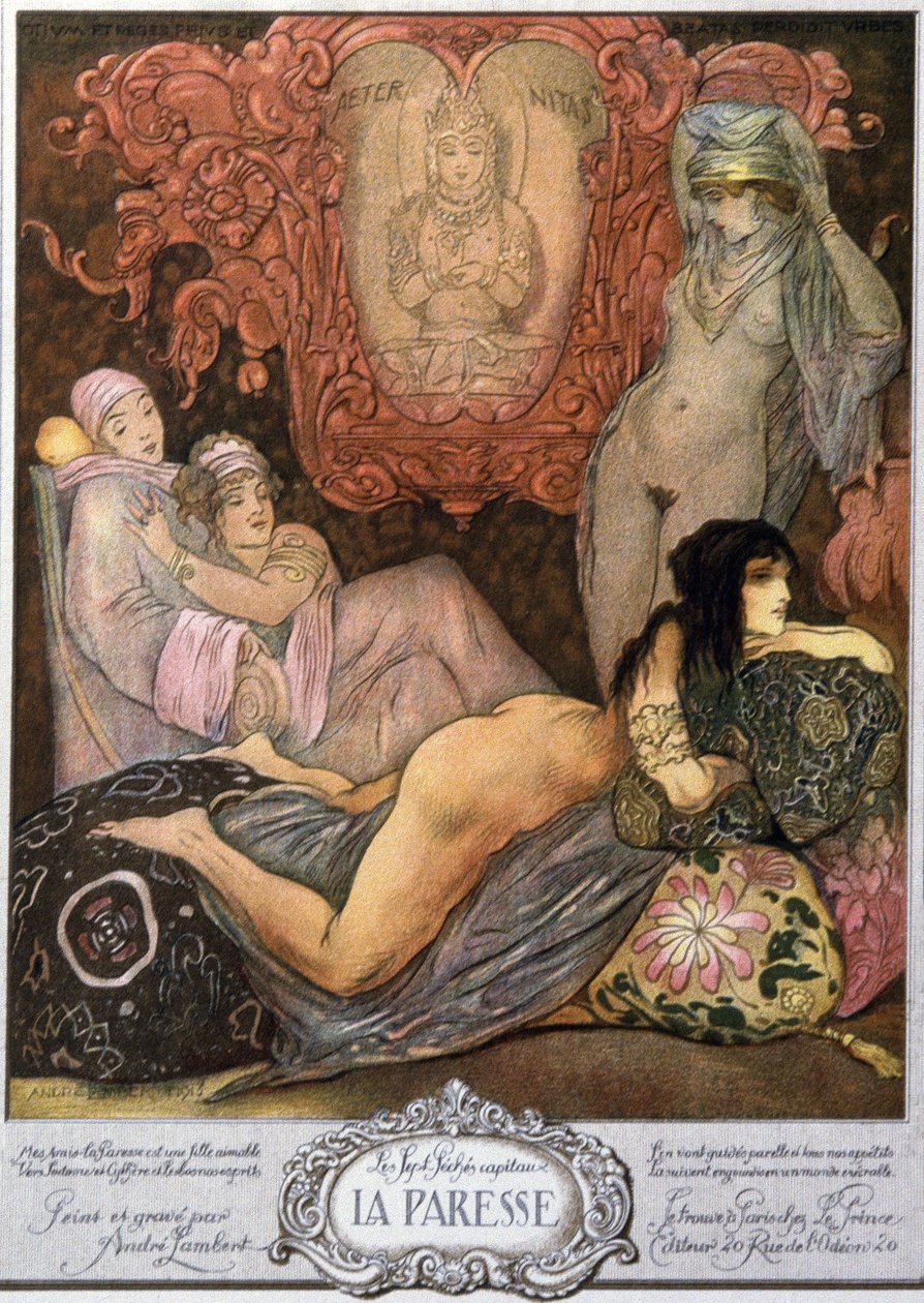 La paresse - Unbekannter Künstler