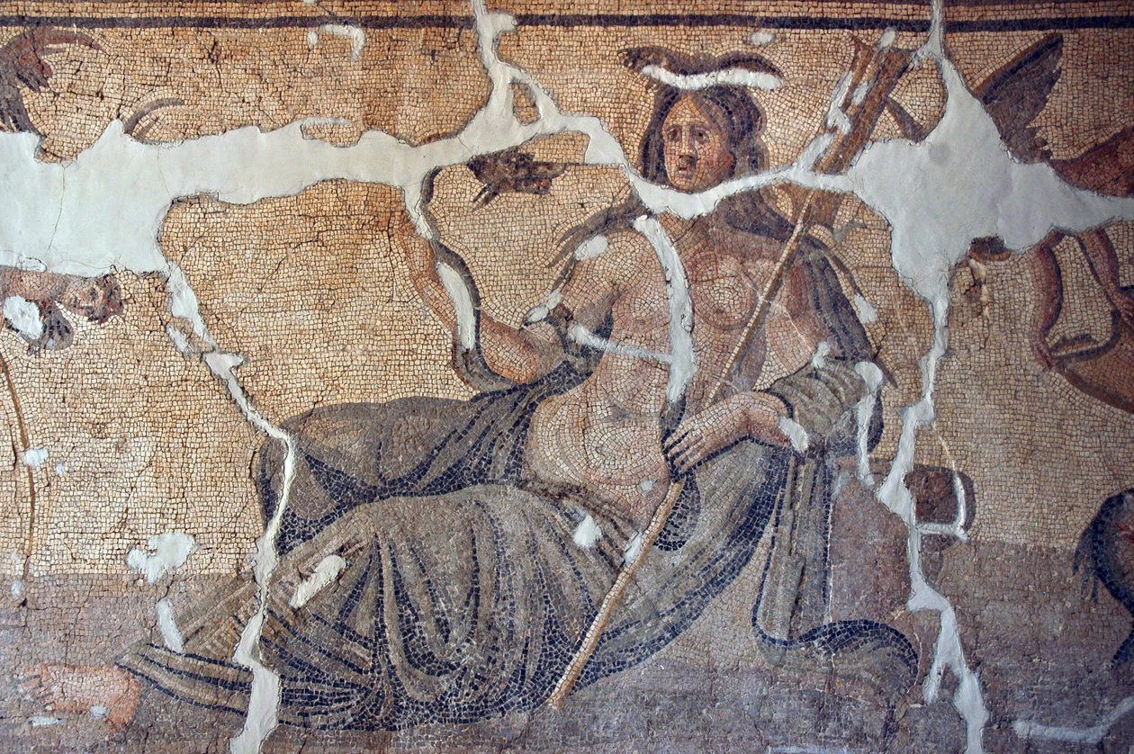 Thétis parmi les poissons Mosaïque, d