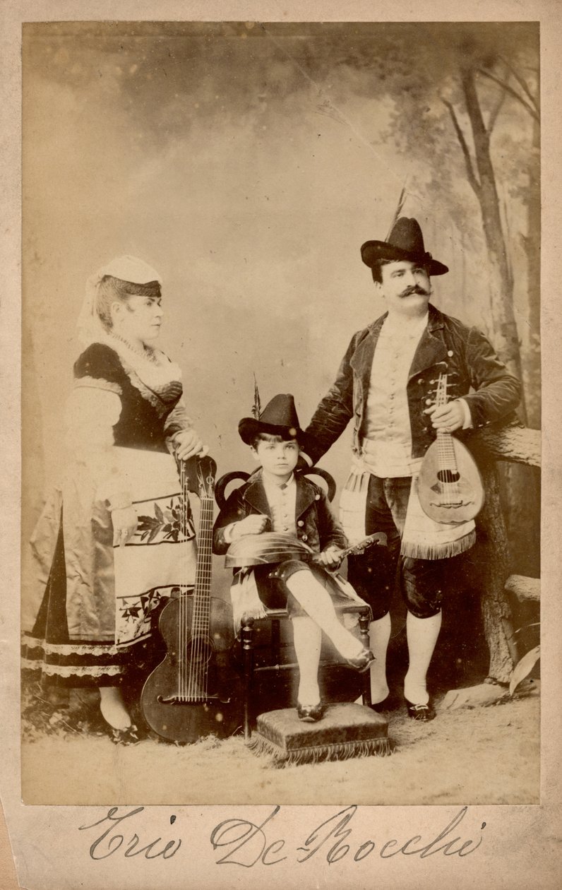 Trio De Bocchi, Lombardie, c.1880 (photo n/b) - Unbekannter Künstler