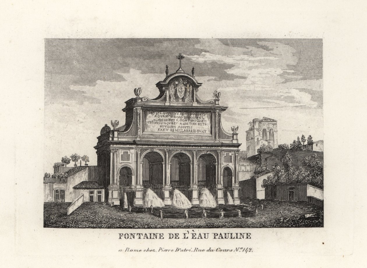 Vue de la Fontana dell