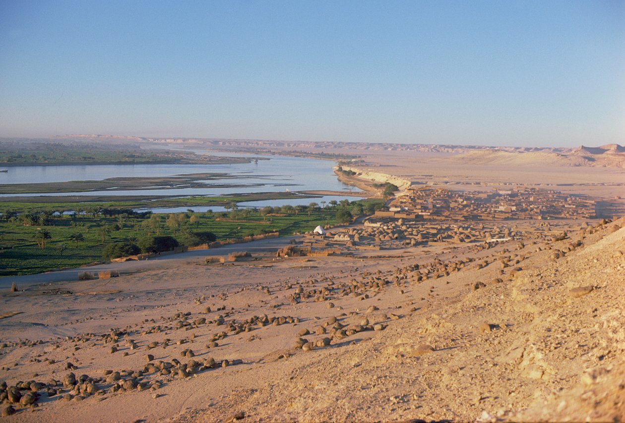 Vue de la vallée du Nil depuis la Nécropole - Unbekannt