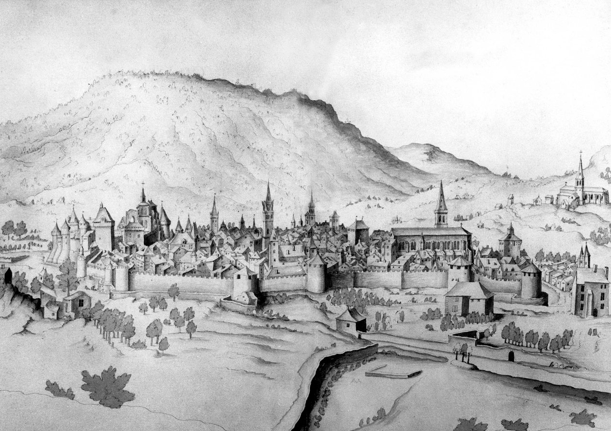 Vue de la ville de Chambéry en Savoie - Unbekannter Künstler