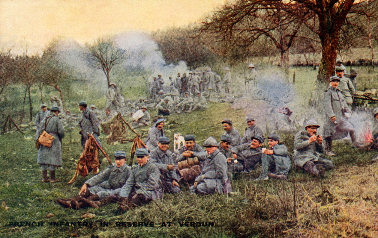 Première Guerre mondiale : Armée française à la bataille de Verdun - Unbekannter Künstler