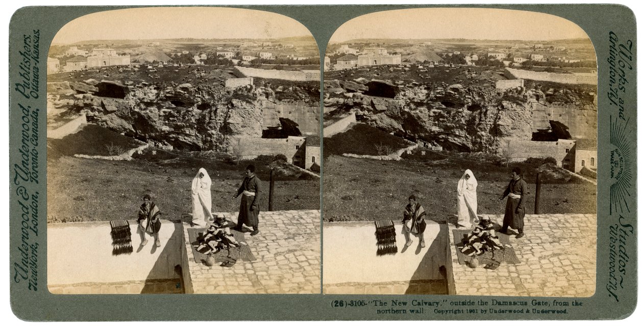 Jérusalem vue de la porte de Damas, Palestine, 1901 - Underwood and Underwood