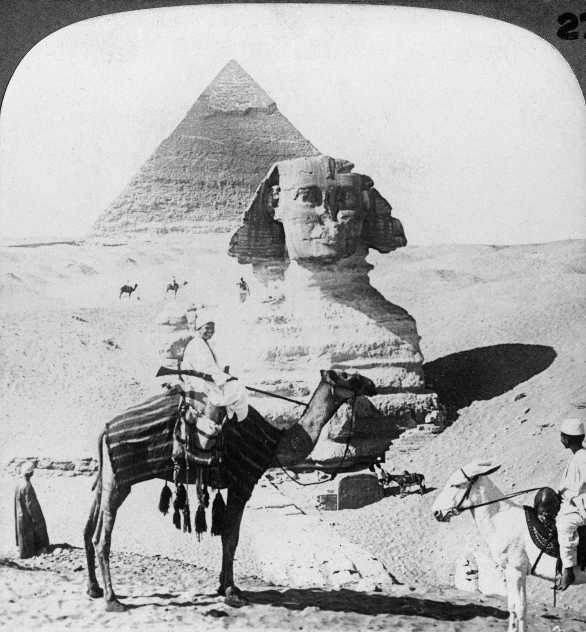 Le Grand Sphinx de Gizeh, Égypte, 1905 - Underwood and Underwood
