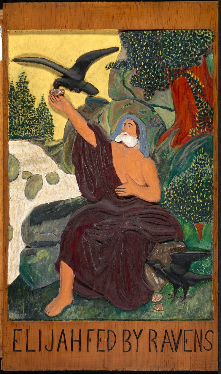 ÉLIE NOURRI PAR DES CORBEAUX - Unidentified