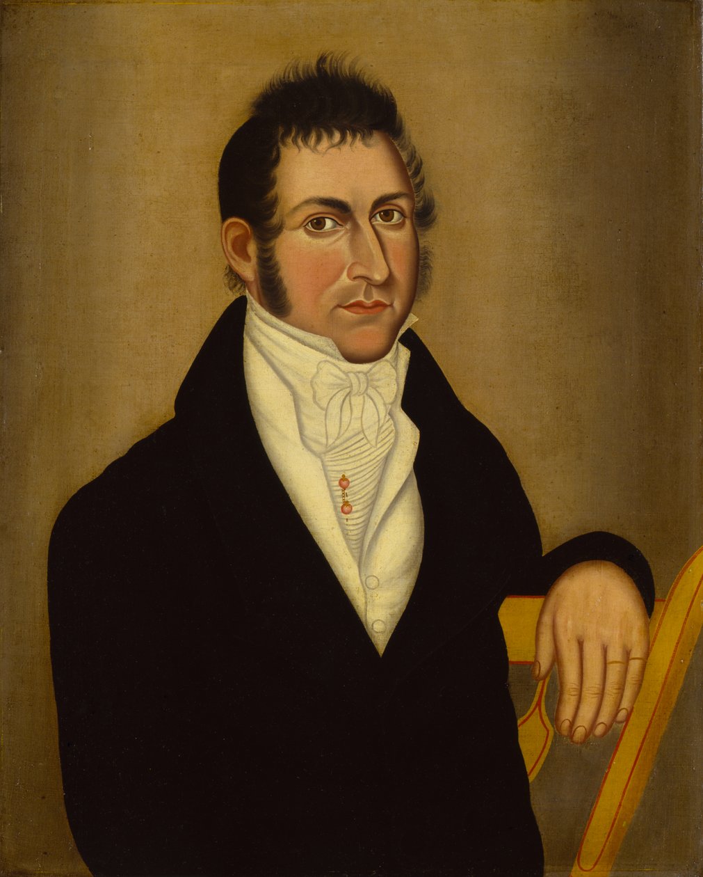 Homme à la chaise jaune - Unidentified