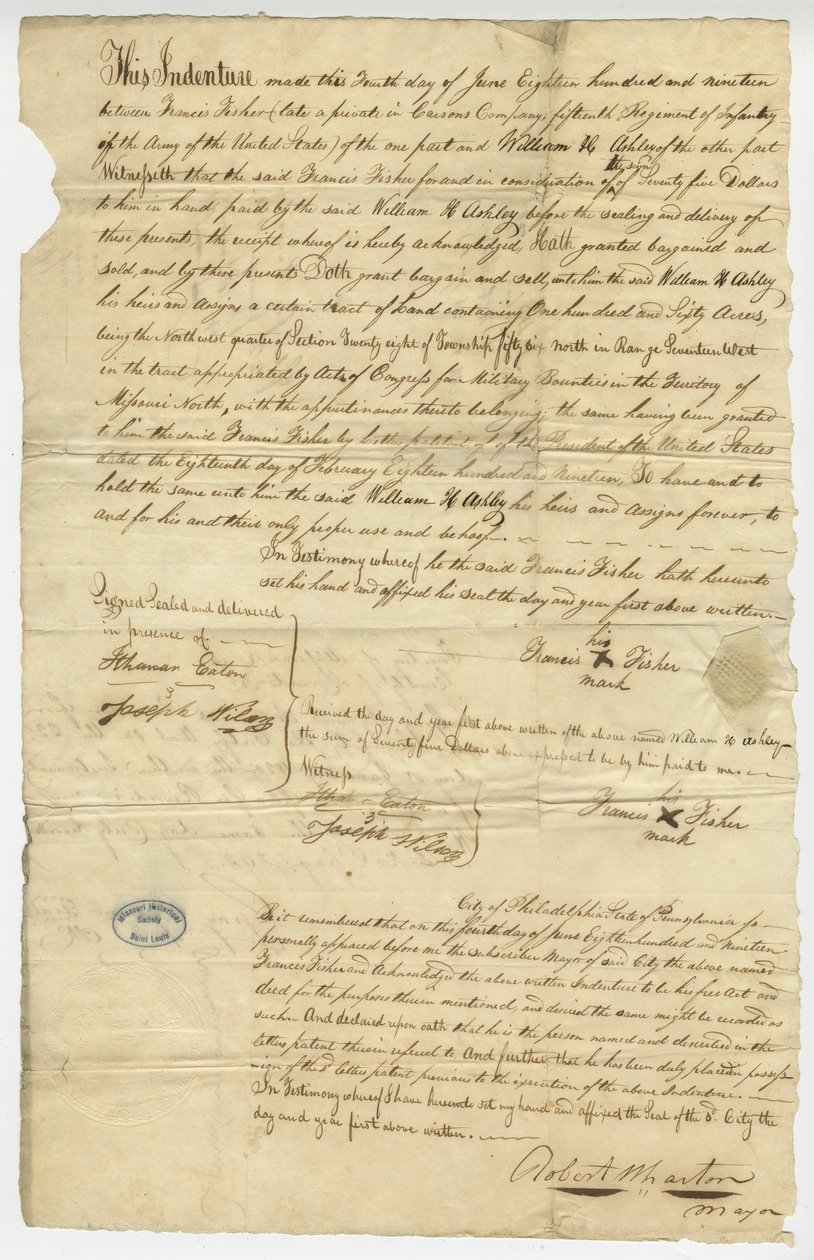 Acte de Francis Fisher - Unknown