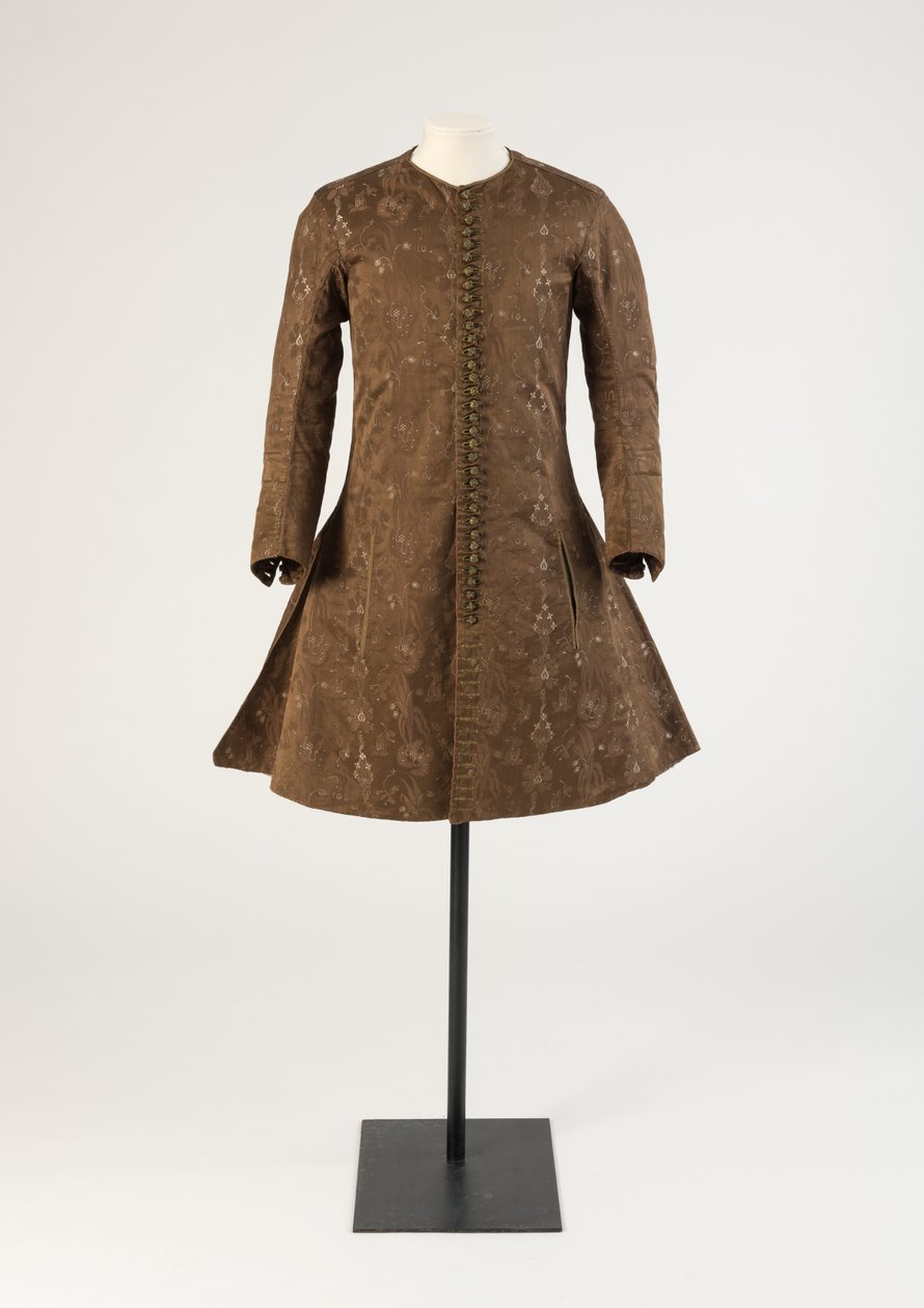 Gilet en soie tissée marron pour homme, 1690s - Unbekannt Unbekannt